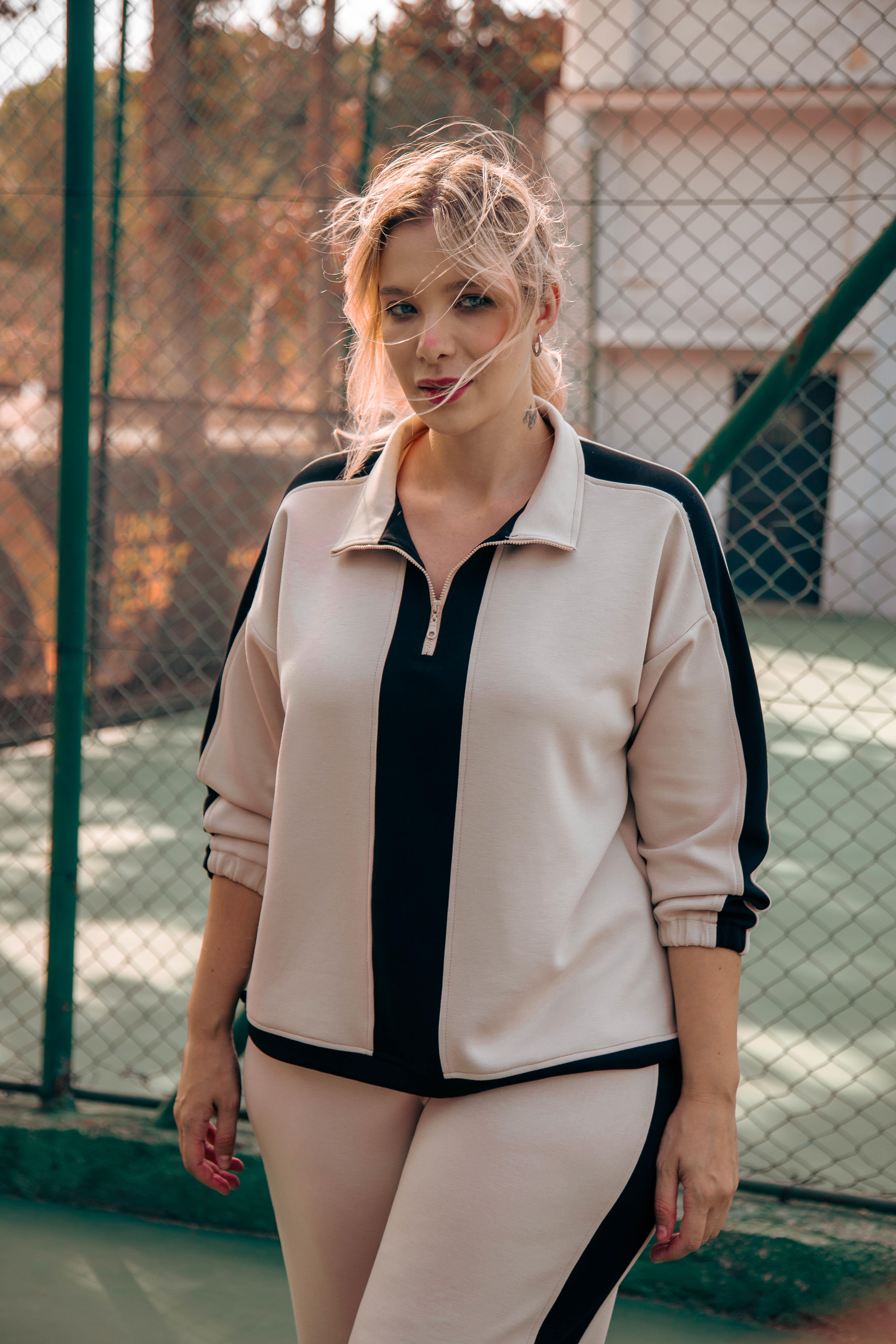 Ensemble de Sport Grande Taille – Zippé, Moderne et Confortable