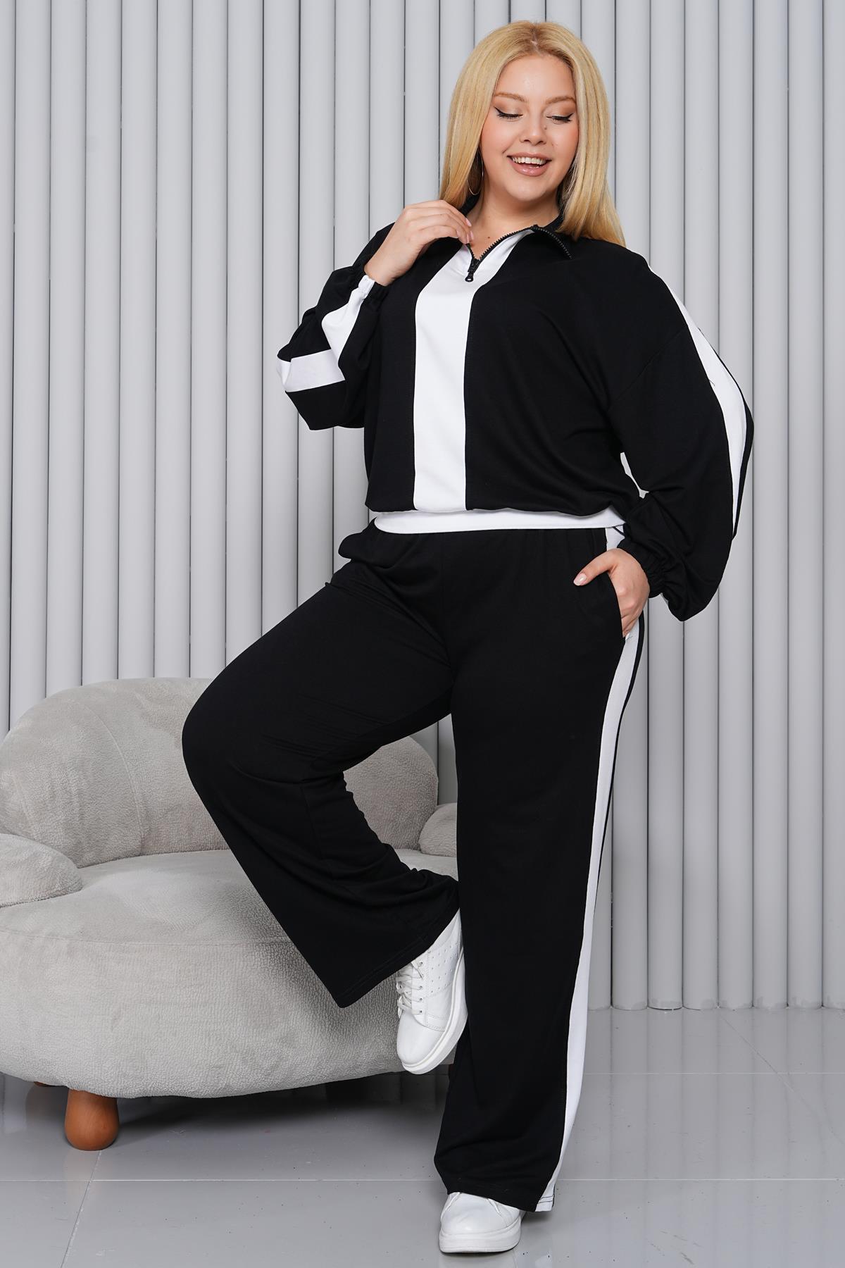 Ensemble de Sport Grande Taille – Zippé, Moderne et Confortable