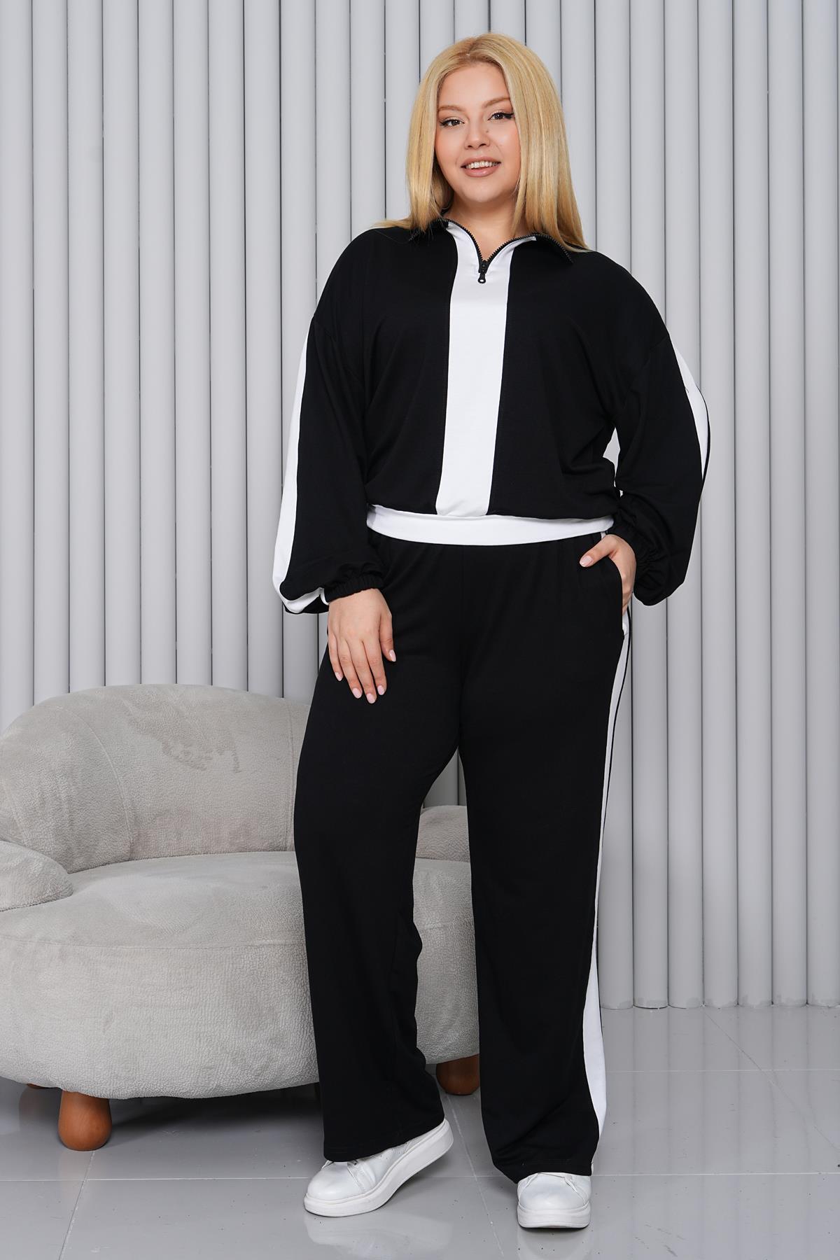 Ensemble de Sport Grande Taille – Zippé, Moderne et Confortable