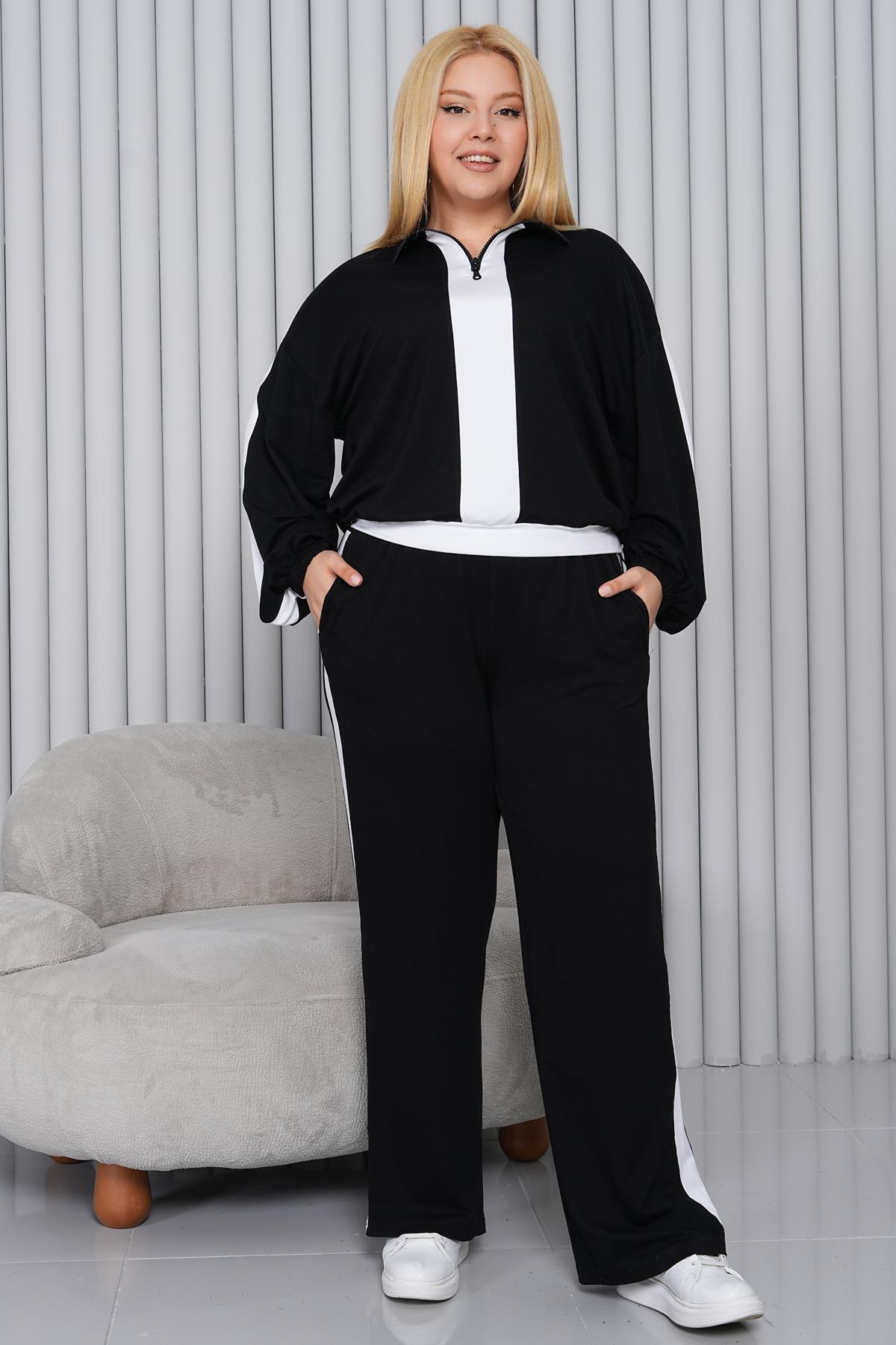 Ensemble de Sport Grande Taille – Zippé, Moderne et Confortable