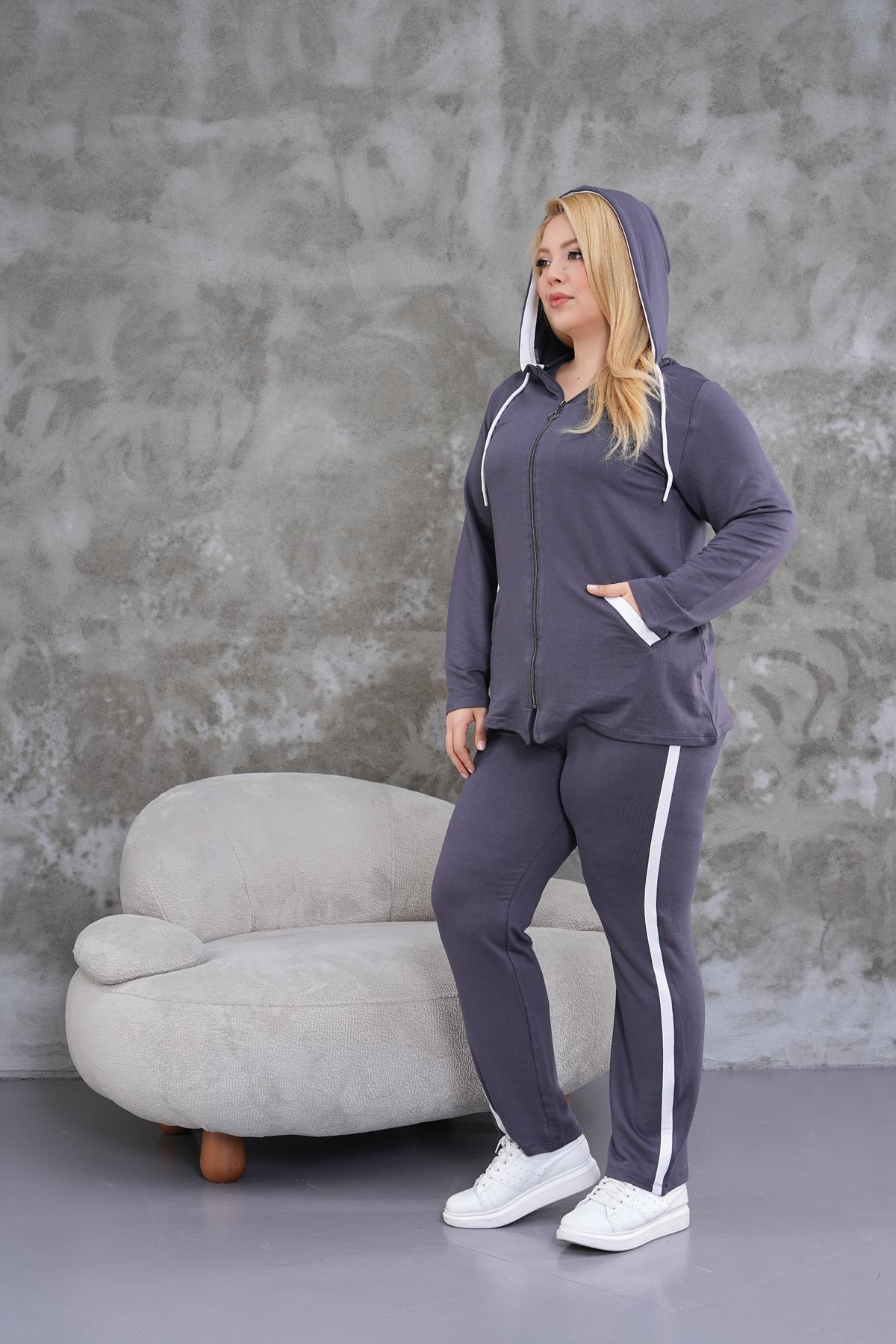 Ensemble Grande Taille – Capuche & Bandes Latérales