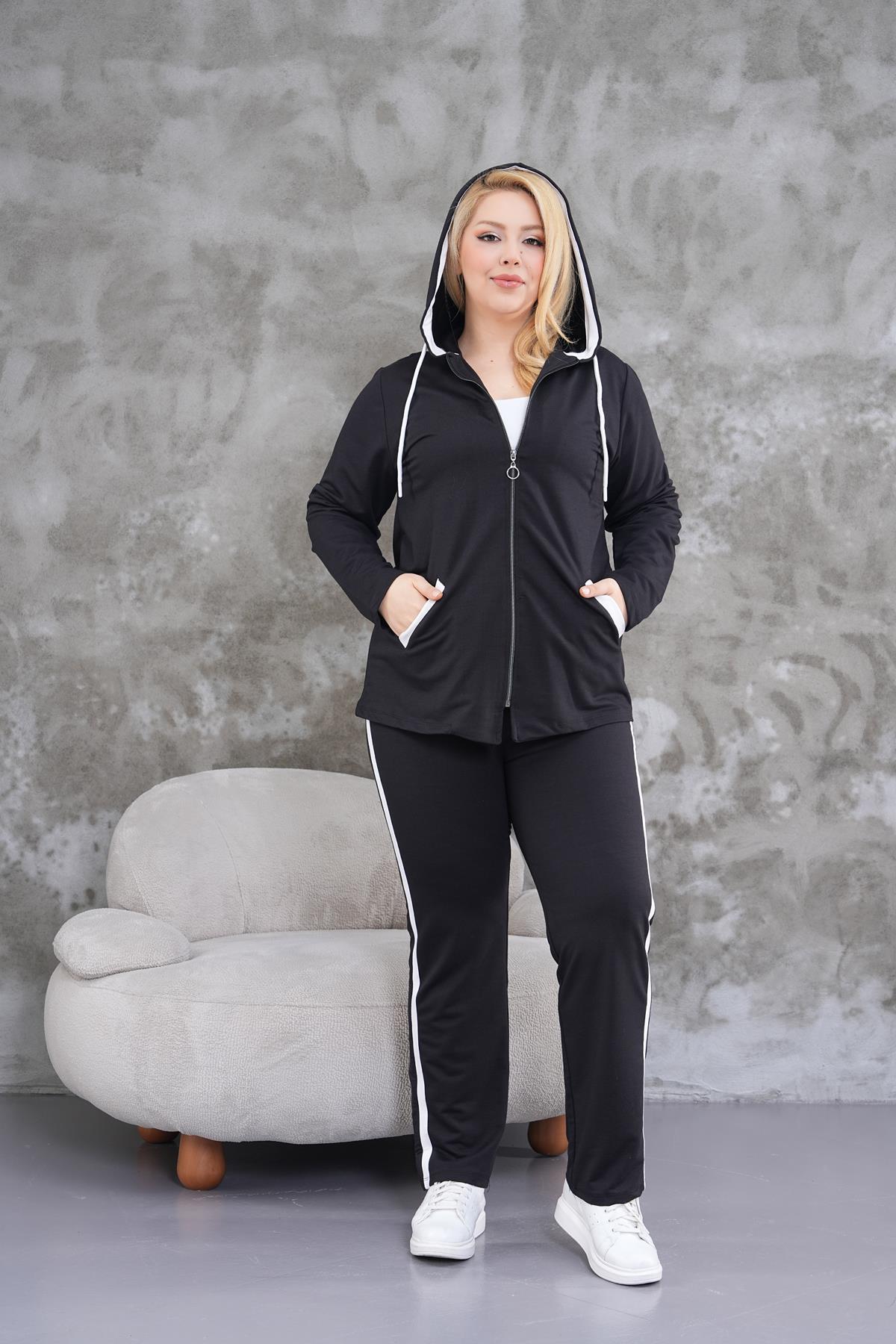 Ensemble Grande Taille – Capuche & Bandes Latérales